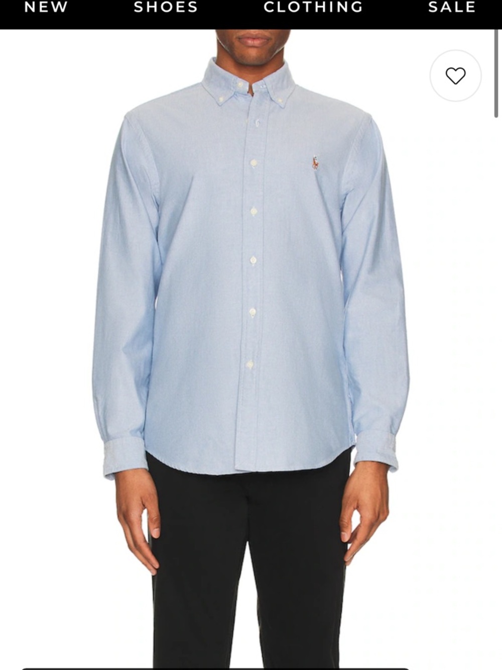Light Blue Blake Button-Down Kids Polo Shirt